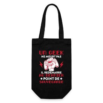 un geek ne meurt pas il redémarre au dernier point - Sac à bouteille - noir - Devant