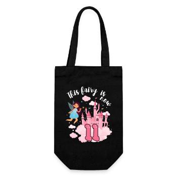 This fairy is now 11 Magic Castle 11. - Gift Bag for Bottles - black - Front