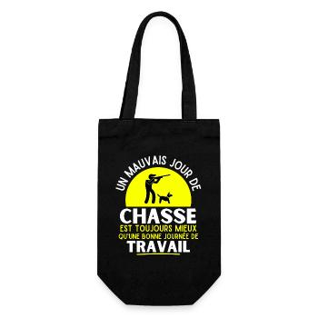 chasse, chasseur, fan de chasse - Sac à bouteille - noir - Devant