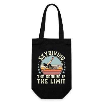Skydiving Parachuting Parachute - Gift Bag for Bottles - black - Front