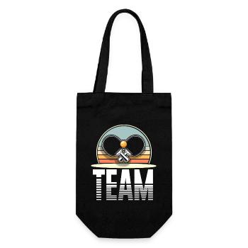 Table Tennis Team - Gift Bag for Bottles - black - Front