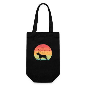 American Staffordshire Terrier Pet Dog - Gift Bag for Bottles - black - Front
