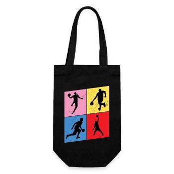 Basketteur Basketteur Vintage Rétro - Sac à bouteille - noir - Devant