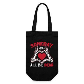 I just wait until it's quiet Halloween - Gift Bag for Bottles - black - Front