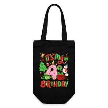 C’est mon Noël de bonhomme de neige de 4 ans - Sac à bouteille - noir - Devant