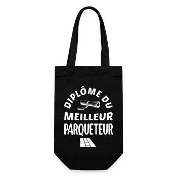 Diplôme du meilleur parqueteur t-shirt homme - Sac à bouteille - noir - Devant