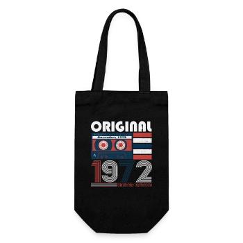November born 1972 50th birthday present - Gift Bag for Bottles - black - Front
