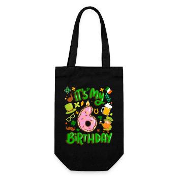 C’est mon beignet de vacances de 6 ans. - Sac à bouteille - noir - Devant