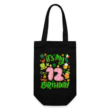 C’est mon beignet de vacances de 12 ans. - Sac à bouteille - noir - Devant