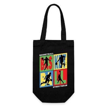 Basketteur Basketteur Vintage Rétro - Sac à bouteille - noir - Devant