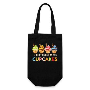 Cupcakes drôles, Cupcake célébrations, cadeau Cupcake - Sac à bouteille - noir - Devant