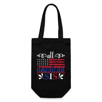 All American Sis 4 juillet Féministe - Sac à bouteille - noir - Devant