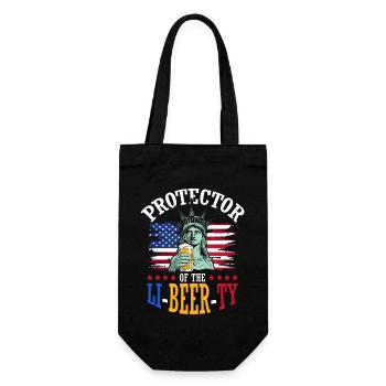 Protecteur de la bière Li-beer 4 juillet Jour de l’indépendance - Sac à bouteille - noir - Devant