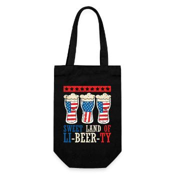 Sweet Land of Li-bier-ty 4 juillet - Sac à bouteille - noir - Devant