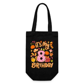C’est mon 8 anniversaire automne feuille d’érable automne - Sac à bouteille - noir - Devant