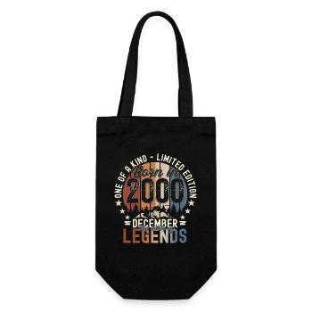 Original Décembre 2000 22e anniversaire Cadeau - Sac à bouteille - noir - Devant