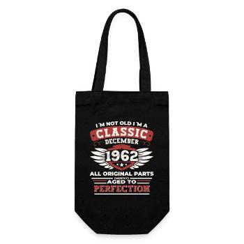 Classique Décembre 1962 - Cadeau de 60e anniversaire - Sac à bouteille - noir - Devant