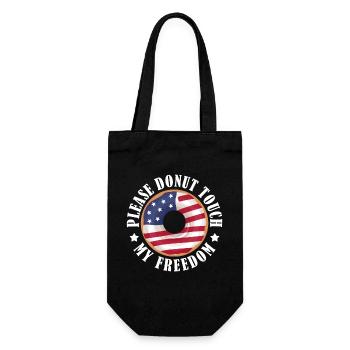 Please Donut Touch My Freedom 4 juillet Sweet Pastry - Sac à bouteille - noir - Devant