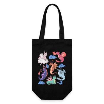 Flight of Dragons Mignon Élémentaire Mythique - Sac à bouteille - noir - Devant