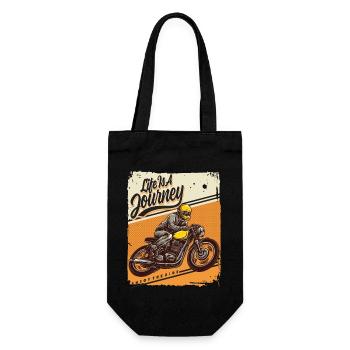Das Leben ist eine Reise / La vie est un voyage Vélo - Sac à bouteille - noir - Devant