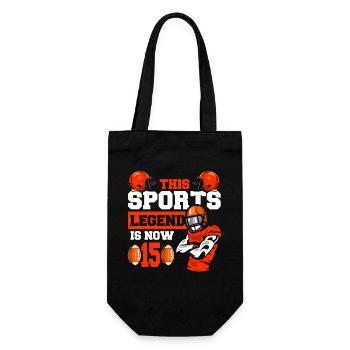 Cette légende du sport a maintenant 15 ans, match de rugby 15. - Sac à bouteille - noir - Devant