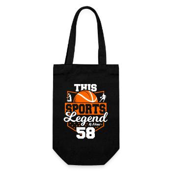 This sports legend is now 58, - Gift Bag for Bottles - black - Front