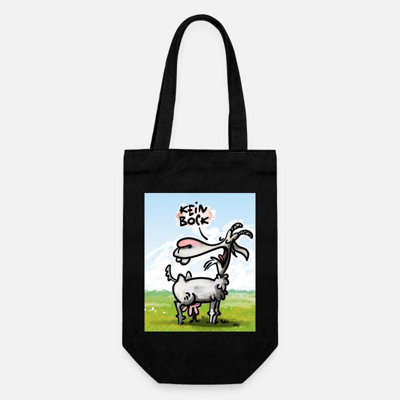 Ziege - Geschenkbeutel für Flaschen - Schwarz