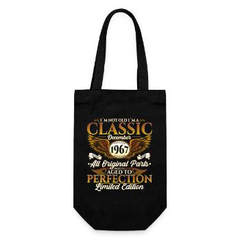 Original December 1967 55th birthday gift - Gift Bag for Bottles - black - Front