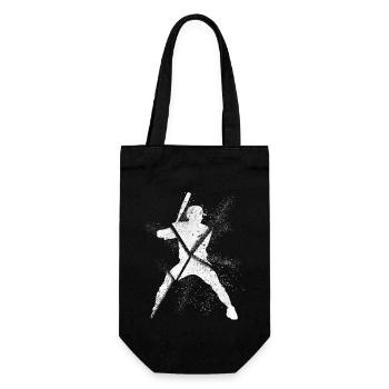 Baseball Baseball Player Grunge Splash Home Run - Gift Bag for Bottles - black - Front