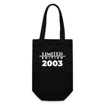 Né 2003 20e anniversaire cadeau homme / femme - Sac à bouteille - noir - Devant