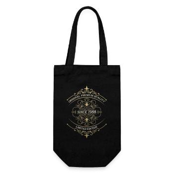 Né en 1988 35ème anniversaire Cadeau homme / femme - Sac à bouteille - noir - Devant