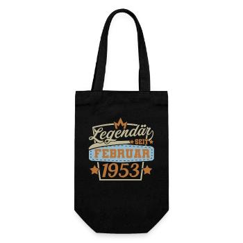 Legendär seit februar 1953 - Geschenkbeutel für Flaschen - Schwarz - Vorne