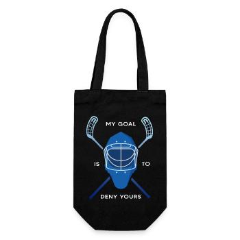 Floorball floorball "Floorball goalkeeper" unihoc - Gift Bag for Bottles - black - Front