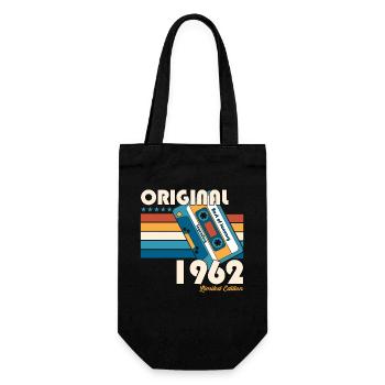 Janvier Né 1960 63e anniversaire Cadeau 60s - Sac à bouteille - noir - Devant
