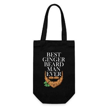 Meilleur homme à barbe gingembre de tous les temps Feuille de trèfle - Sac à bouteille - noir - Devant