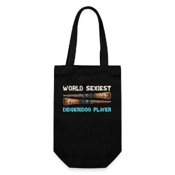 World Sexiest Didgeridoo Player - Geschenkbeutel für Flaschen - Schwarz - Vorne