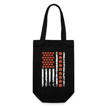Amerikanischer Sport Basketball Flagge - Geschenkbeutel für Flaschen - Schwarz - Vorne
