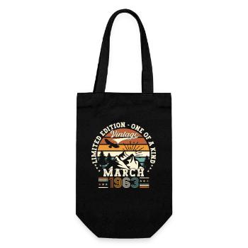 60e anniversaire Mann Original March Né en 1963 - Sac à bouteille - noir - Devant