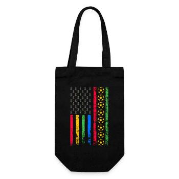 American sports flag - Gift Bag for Bottles - black - Front