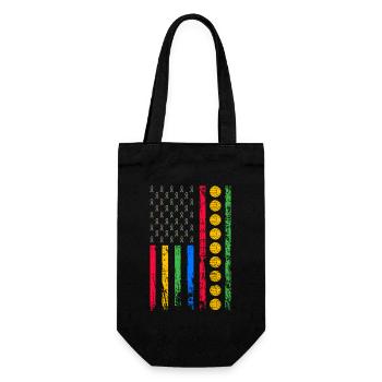 Drapeau sportif américain - Sac à bouteille - noir - Devant