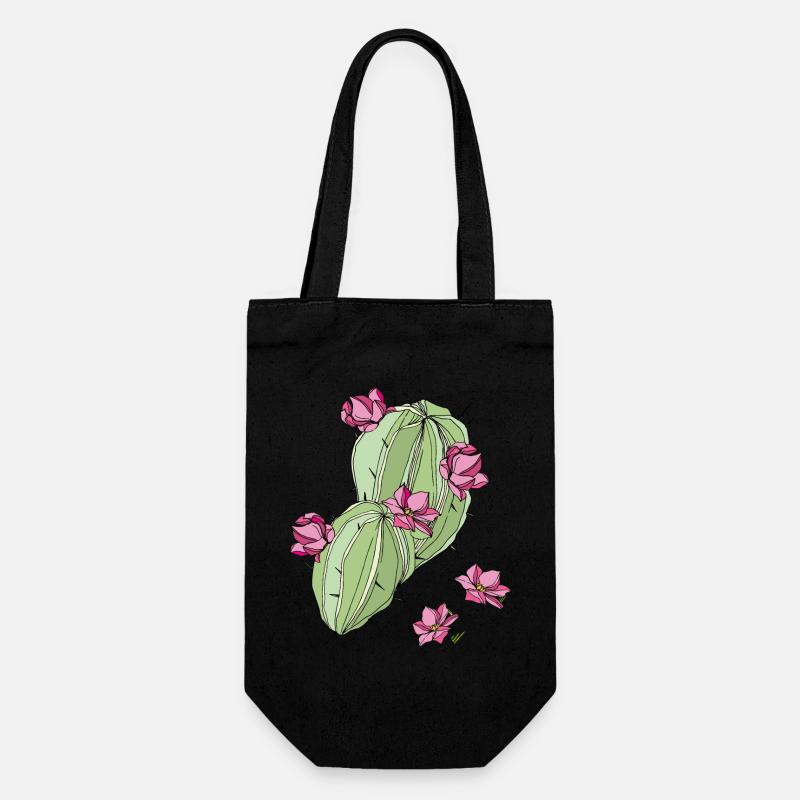 Cactus à fleurs - Sac à bouteille - noir