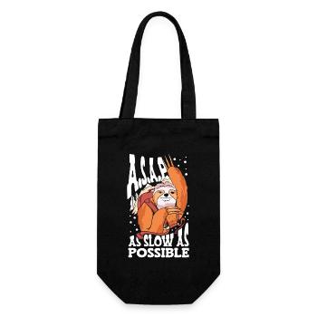 A.s.a.p. Wildlife as slowly as possible - Gift Bag for Bottles - black - Front