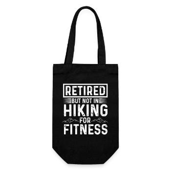 Retraité, mais pas de randonnée pour la forme physique - Sac à bouteille - noir - Devant