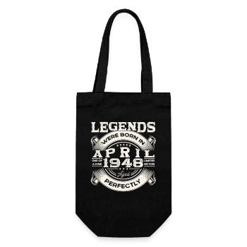 75e anniversaire homme légende né 1948 voiture classique - Sac à bouteille - noir - Devant