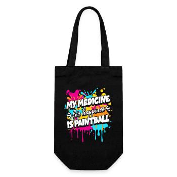 Mon remède pour le bonheur est le paintball - Sac à bouteille - noir - Devant