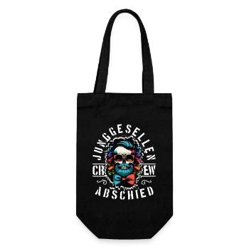 Junggesellenabschied Crew Jga Totenkopf - Geschenkbeutel für Flaschen - Schwarz - Vorne
