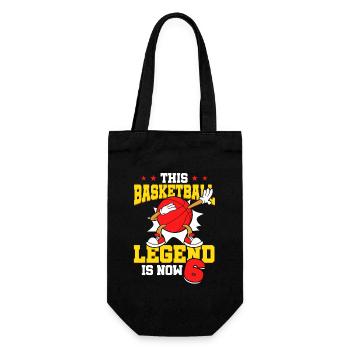 Diese Basketball-legende Ist Jetzt 6 Sport Kind - Geschenkbeutel für Flaschen - Schwarz - Vorne