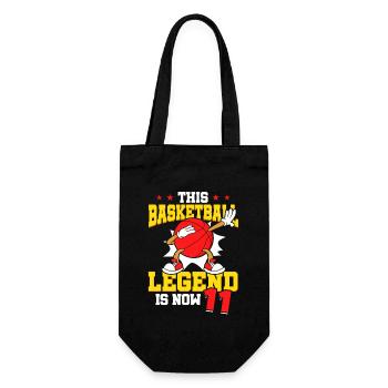 Diese Basketball-legende Ist Jetzt 11 Sports Kid - Geschenkbeutel für Flaschen - Schwarz - Vorne