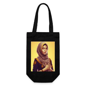 Arab Woman History 2 - Geschenkbeutel für Flaschen - Schwarz - Vorne