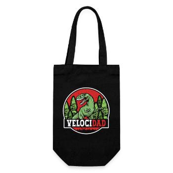 Velocidad Dinosaur Daddy Dino Reptile Father's Day - Gift Bag for Bottles - black - Front